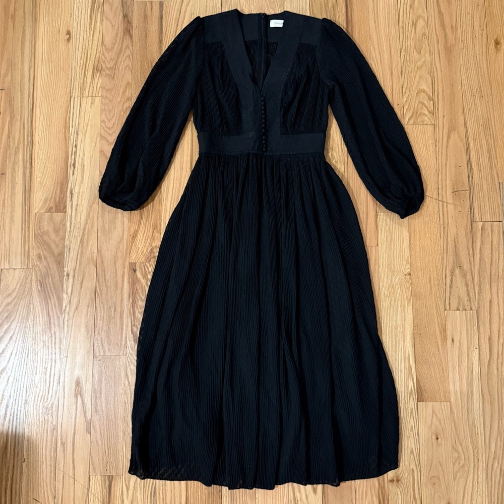 Zimmermann Plisse Dress in Black
